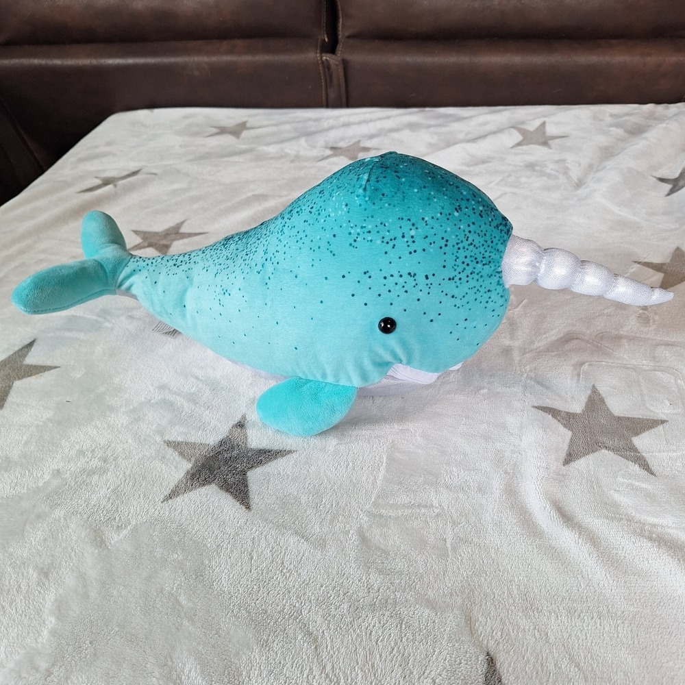 Scentsy Buddy Nelson The Narwhal Whale Unicorn Of The Sea 16" Ocean Beach Cruise